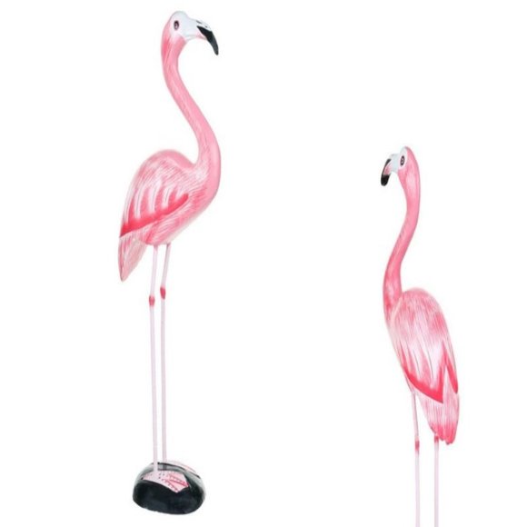 Chesapeake Bay Standing Pink Flamingo Coastal Status 20" Tall Accent NEW! - Picture 3 of 8